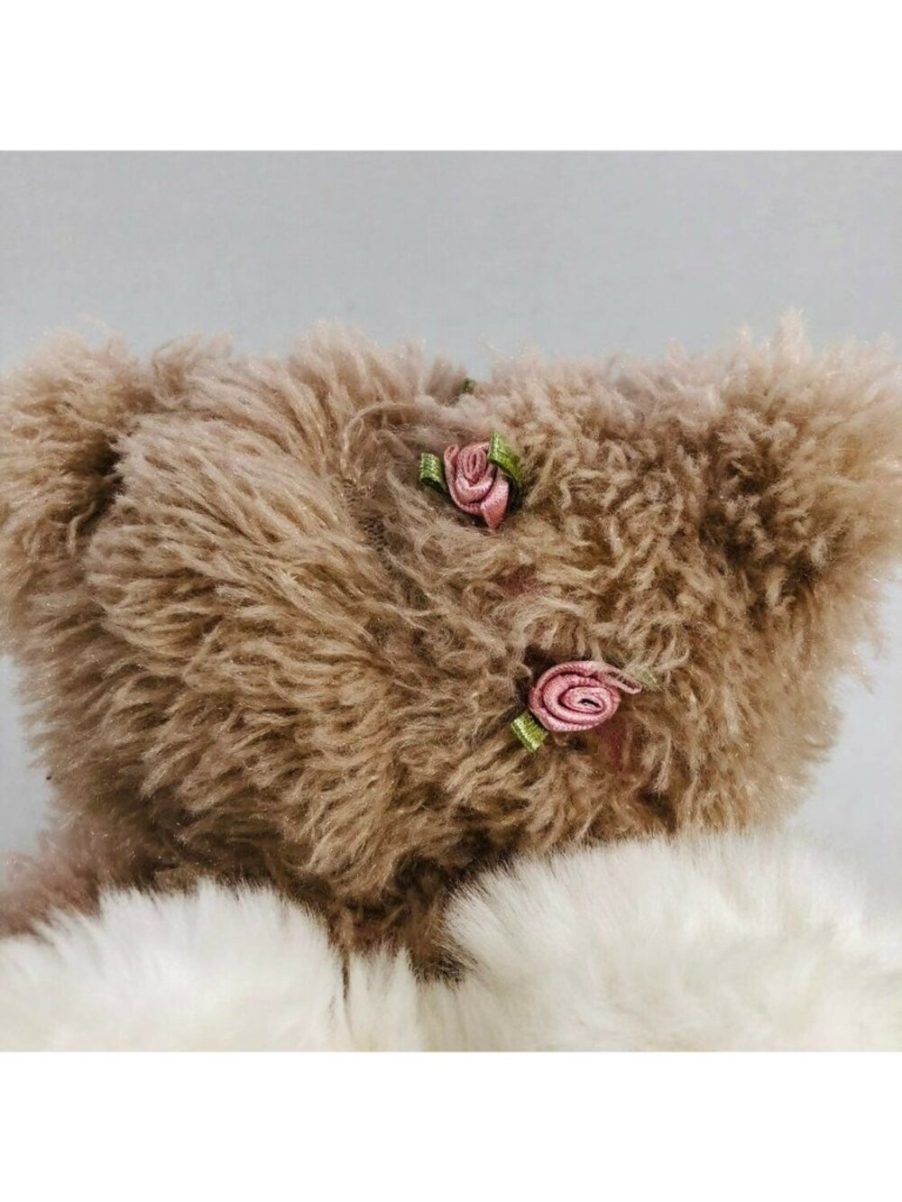 First Main Angel Wing Bear Plush Toy Guardian Girl Women Pink Flower Cuddle Kid - Picture 10 of 12